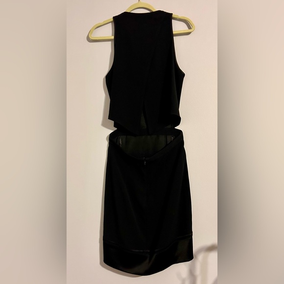Club Monaco Black Layered Dress | Size 2 | Modern Minimal Sleeveless - Picture 3 of 5